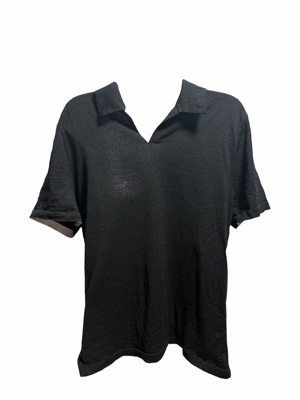 James Perse Men’s Short Sleeve Linen Blend Sweater Size 1